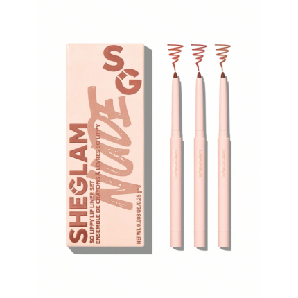 Sheglam So Lippy Lip Liner Set-Au Naturel.