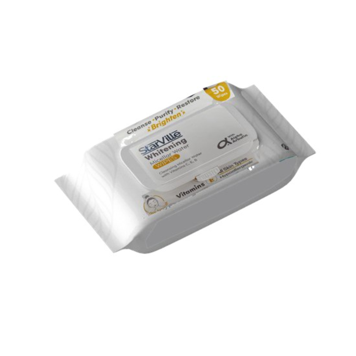 Starville Whitening Micellar Water Wipes 50 pcs Starville Whitening Micellar Water Wipes 50 pcs