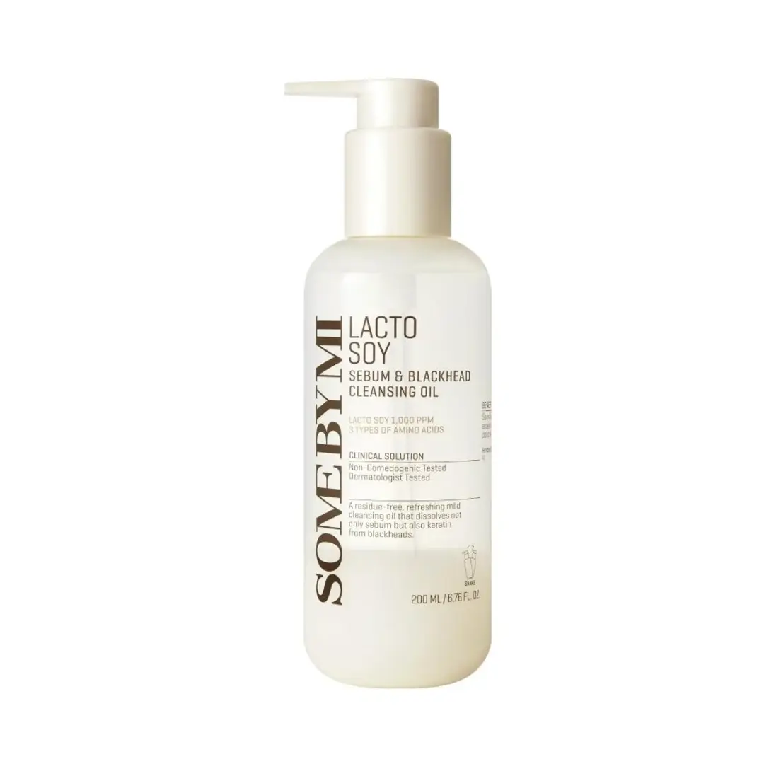 SOME BY MI, Lacto Soy, Sebum & Blackhead Cleansing Oil 200 ml. SOME BY MI, Lacto Soy, Sebum & Blackhead Cleansing Oil 200 ml.