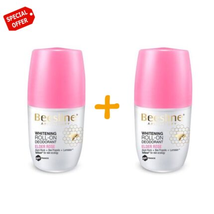 Beesline Whitening Deodorant Roll On Deodorant Elder Rose 50Ml 1+1