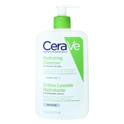 Cerave hydrating cleanser for normal to dry skin 473ml.