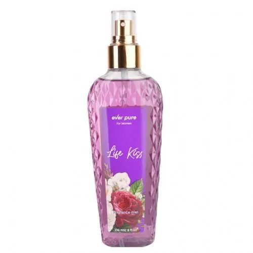 Ever-Pure-Life-Kiss-Fragrance-Mist-Women-236ml.webp Ever Pure Life Kiss Fragrance Mist For Women – 236ml - الصورة 1