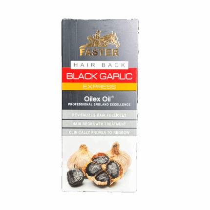 Faster Black Garlic Express Oil Hair Back black