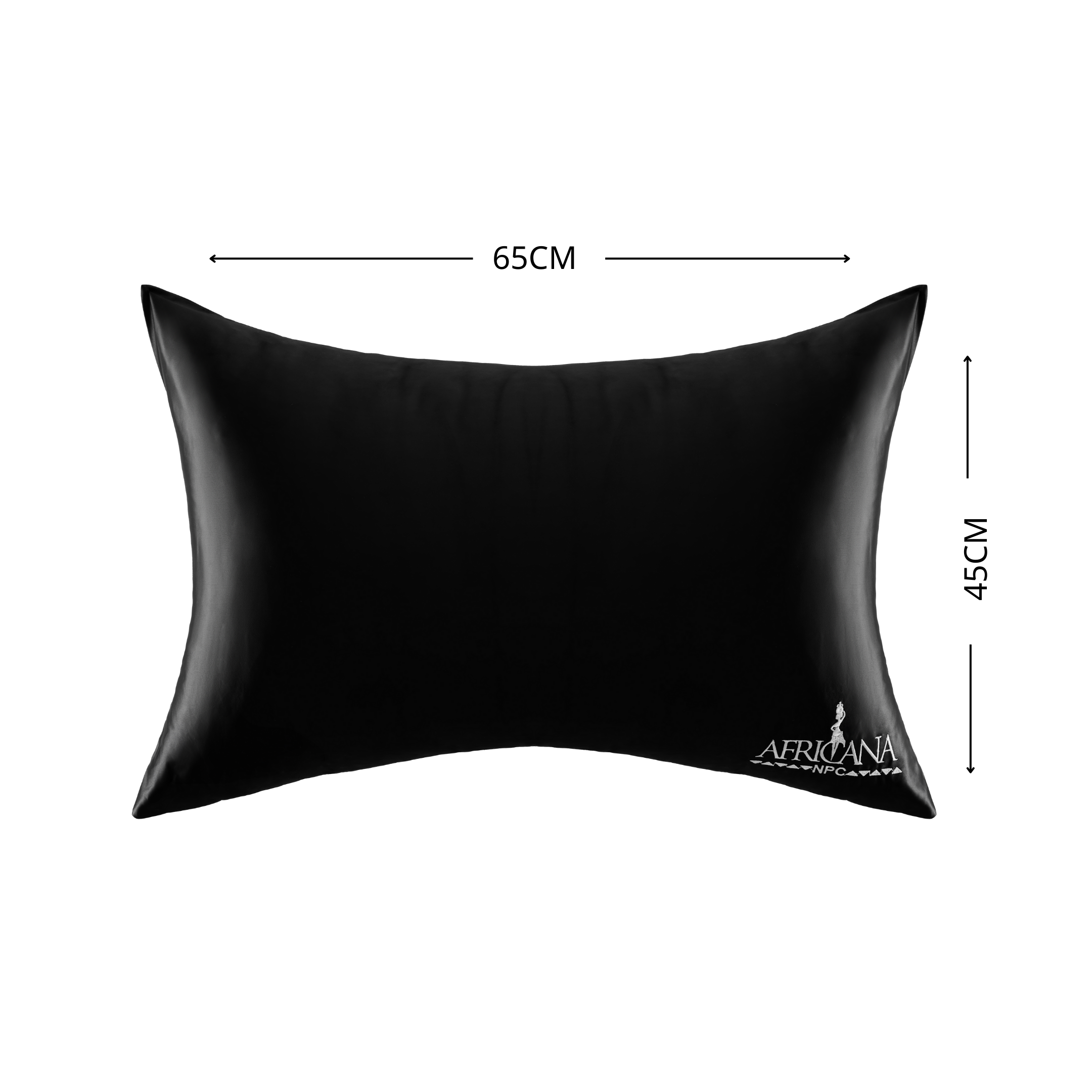 Africana Luxury Satin Pillowcase (Black) Africana Luxury Satin Pillowcase (Black)