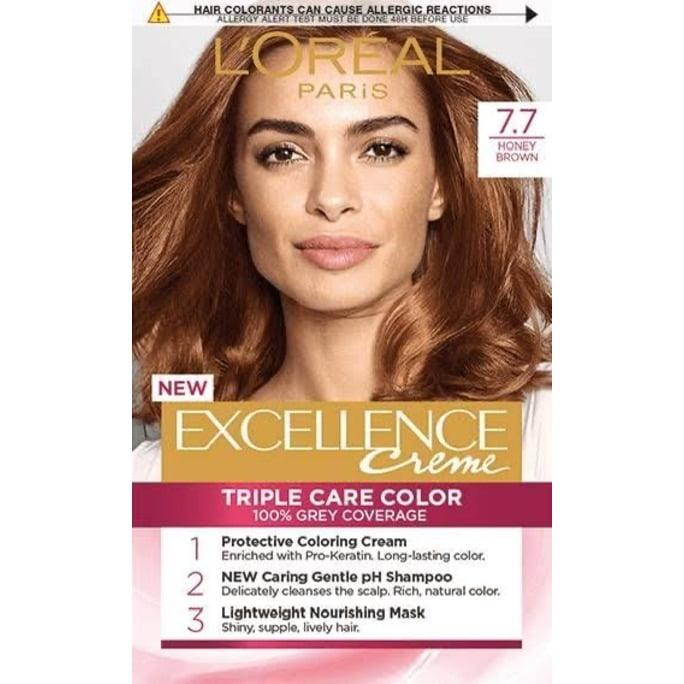 LOreal-Excellence-Creme-7.7-marron-miel.jpg L’Oreal Excellence Creme 7.7 marron miel - الصورة 1