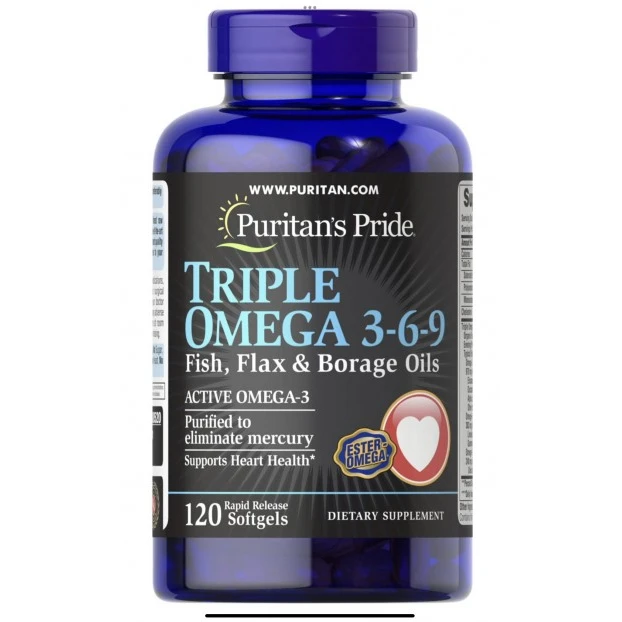 Triple-Omega-3-6-9-Fish-Flax-Borage-Oils-120-Softgels.webp Triple Omega 3-6-9 Fish, Flax & Borage Oils 120 Softgels - الصورة 1