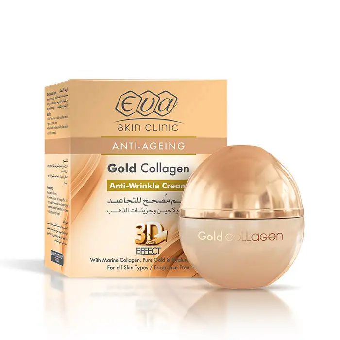 Eva Skin Clinic Anti-Ageing Gold Collagen Anti-Wrinkle Cream 50ML Eva Skin Clinic Anti-Ageing Gold Collagen Anti-Wrinkle Cream 50ML